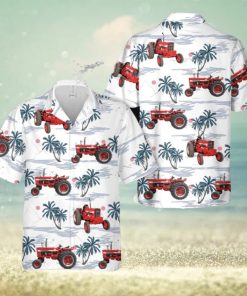 International 756 Tractor Hawaiian Shirt Tropical Beach