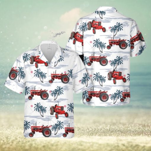 International 756 Tractor Hawaiian Shirt Tropical Beach