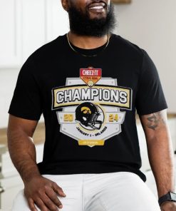 Iowa Hawkeyes 2024 Cheez It Citrus Bowl Champions Helmet T Shirts