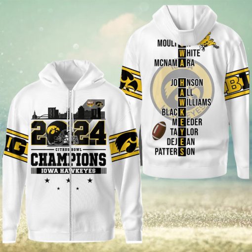 Iowa Hawkeyes 2024 Citrus Bowl Champions Hoodie T Shirt