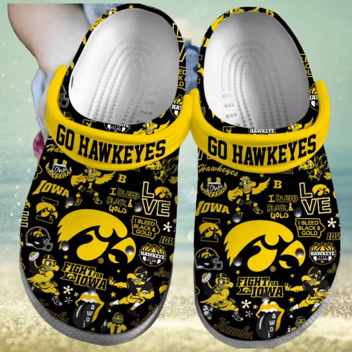 Iowa Hawkeyes NCAA Sport Crocs Crocband Clogs Shoes Comfortable For Men Women and Kids – Footwearelite Exclusive