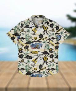 Iowa Hawkeyes Thematic Stadium Print Hawaiian Shirt