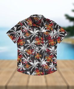 Iowa State Cyclones Black Floral Hawaiian Shirt