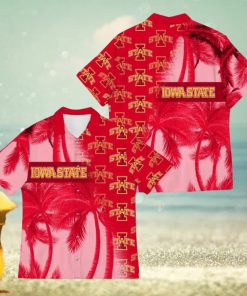 Iowa State Cyclones Coconut Tree Aloha 3D Hawaiian Shirt For Fans Men And Women Gift