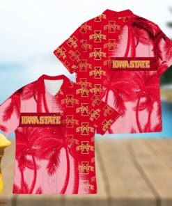 Iowa State Cyclones Coconut Tree Aloha 3D Hawaiian Shirt For Fans Men And Women Gift