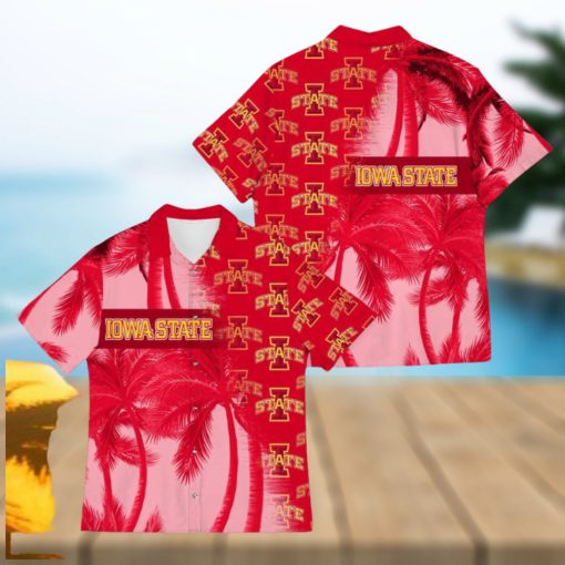 Iowa State Cyclones Coconut Tree Aloha 3D Hawaiian Shirt For Fans Men And Women Gift