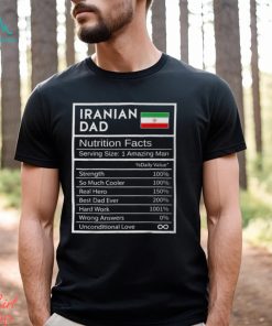 Iranian Dad Nutrition Facts National Pride For Dad T Shirt Shirt, hoodie, sweater, long sleeve and tank top Iranian Dad Nutrition Facts National Pride For Dad T Shirt Shirt