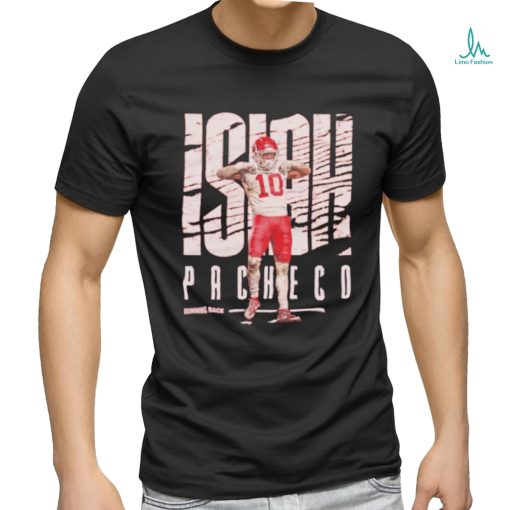 Isiah Pacheco Kansas City Chiefs running back pose shirt