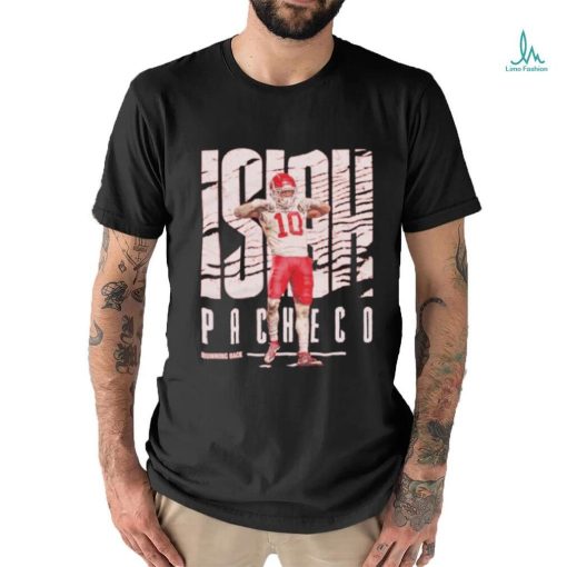 Isiah Pacheco Kansas City Chiefs running back pose shirt