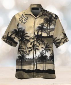 Island Escape New Orleans Saints Casual Tropical Hawaiian Shirt