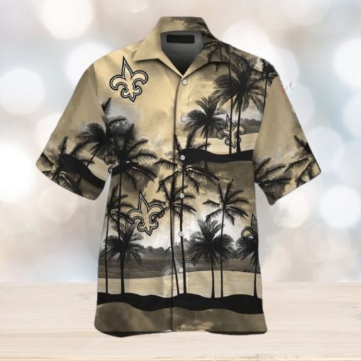 Island Escape New Orleans Saints Casual Tropical Hawaiian Shirt