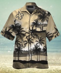 Island Escape New Orleans Saints Casual Tropical Hawaiian Shirt