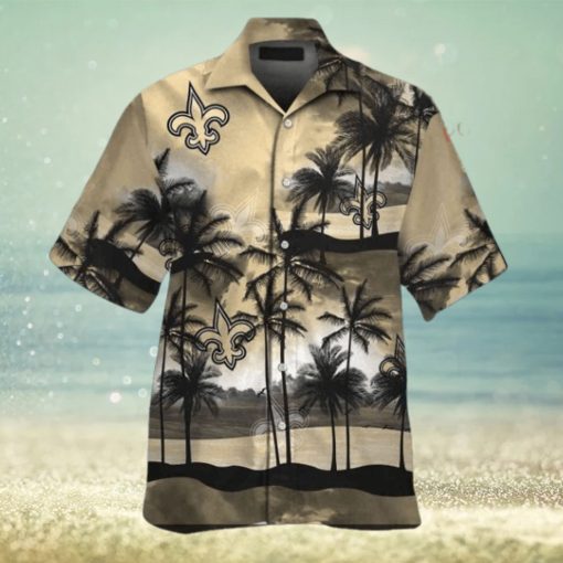 Island Escape New Orleans Saints Casual Tropical Hawaiian Shirt