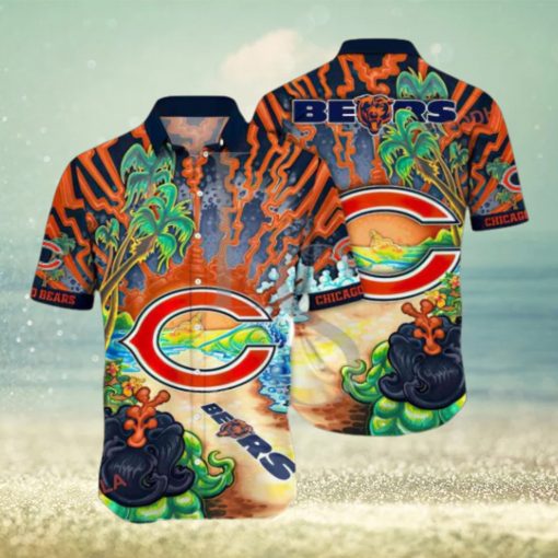 Island Vibe Chicago Bears Aloha Unisex Hawaiian Shirt