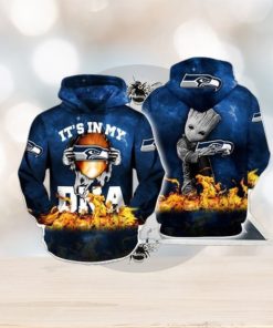 Its My Seattle Seahawks Dna Groot All Over Print 3D Hoodie Zip Hoodie