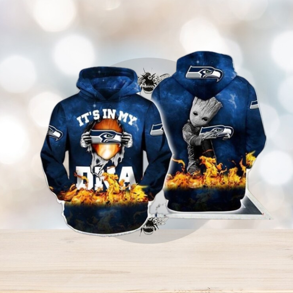 Its My Seattle Seahawks Dna Groot All Over Print 3D Hoodie Zip Hoodie Its My Seattle Seahawks Dna Groot All Over Print 3D Hoodie Zip Hoodie