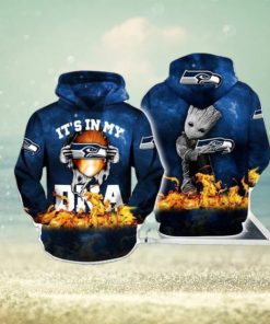 Its My Seattle Seahawks Dna Groot All Over Print 3D Hoodie Zip Hoodie