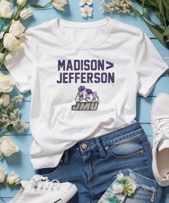 JMU Football Madison Jefferson T Shirt James Madison 36 35 Virginia Cavaliers shirt