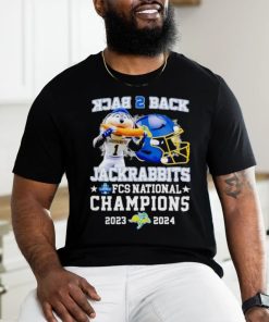 Jackrabbits back 2 back FCS national champions 2023 2024 mascot helmet shirt