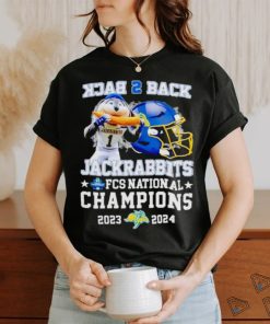 Jackrabbits back 2 back FCS national champions 2023 2024 mascot helmet shirt
