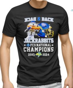 Jackrabbits back 2 back FCS national champions 2023 2024 mascot helmet shirt