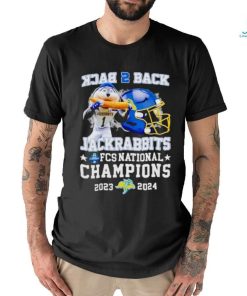 Jackrabbits back 2 back FCS national champions 2023 2024 mascot helmet shirt