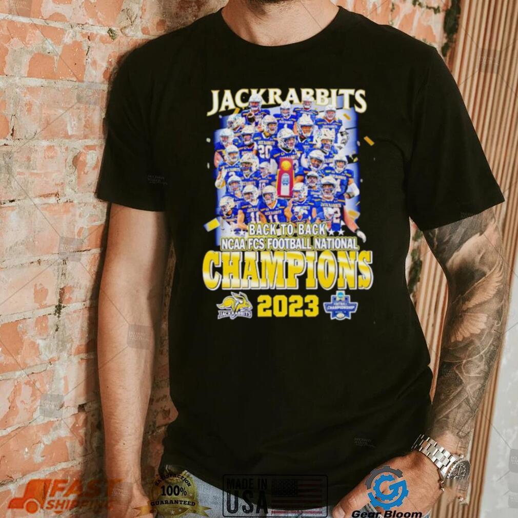 Jackrabbits back to back NCAA FCS Football National Champions 2023 shirt Jackrabbits back to back NCAA FCS Football National Champions 2023 shirt