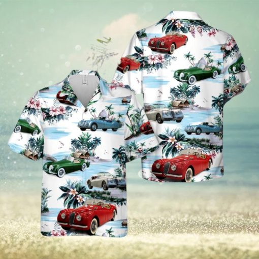 Jaguar XK 120 Hawaiian Shirt Vintage Gift