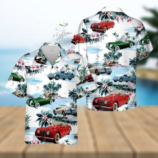 Jaguar XK 120 Hawaiian Shirt Vintage Gift