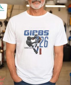 Jahmyr Gibbs Stiff arm Detroit Lions shirt