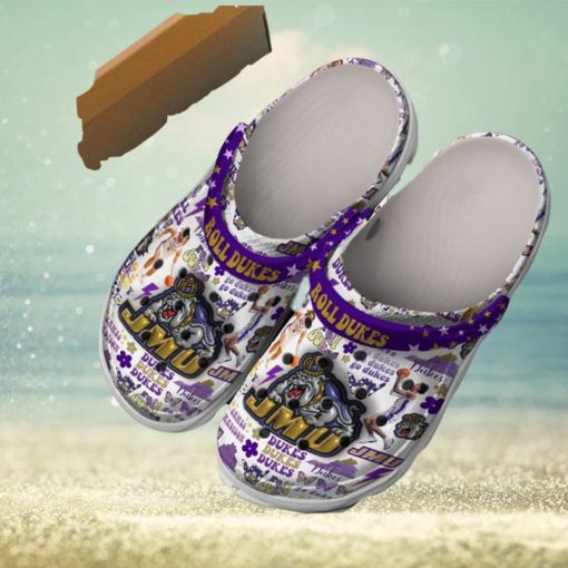 James Madison Dukes Roll Go Dukes Crocs Clog Shoes