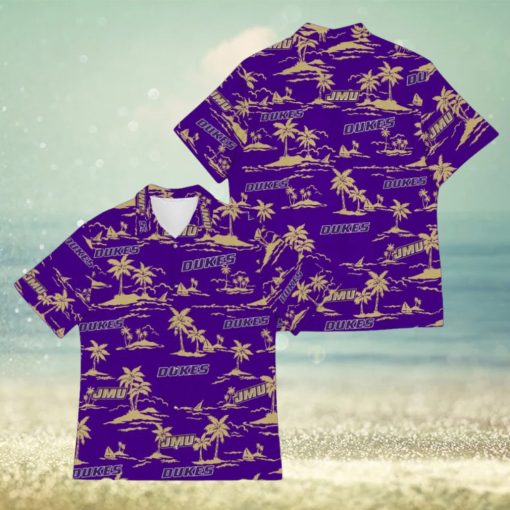 James Madison Dukes Tropical Beach Aloha3D Hawaiian Shirt For Fans Men And Women Gift