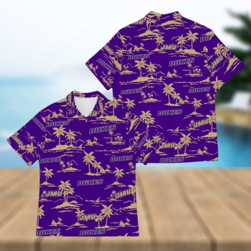 James Madison Dukes Tropical Beach Aloha3D Hawaiian Shirt For Fans Men And Women Gift