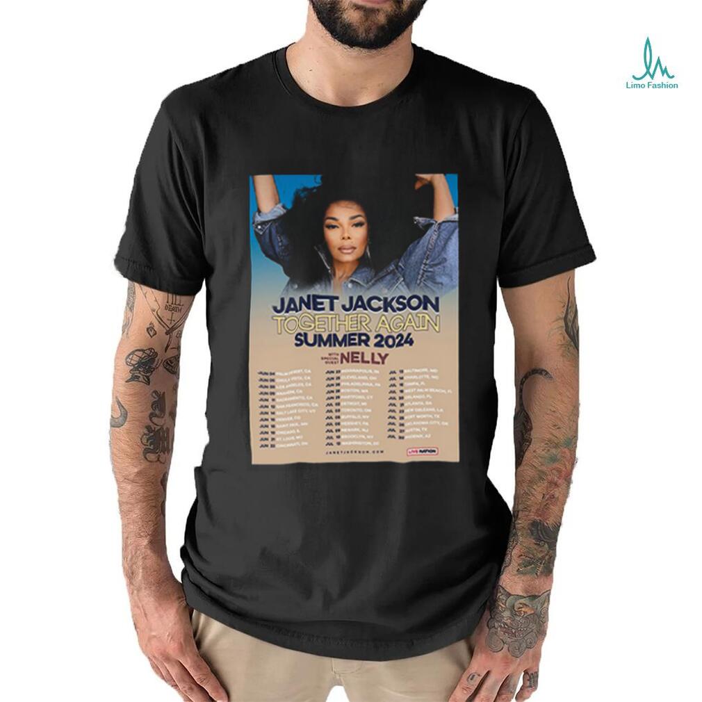 Janet Jackson Together Again Summer 2024 Merch shirt Janet Jackson Together Again Summer 2024 Merch shirt