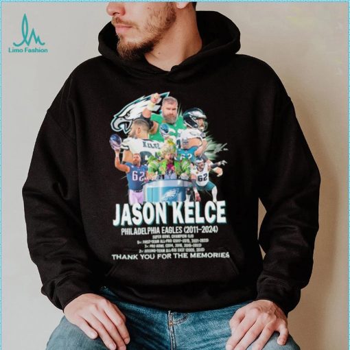 Jason Kelce Philadelphia Eagles 2011 2024 thank you for the memories shirt