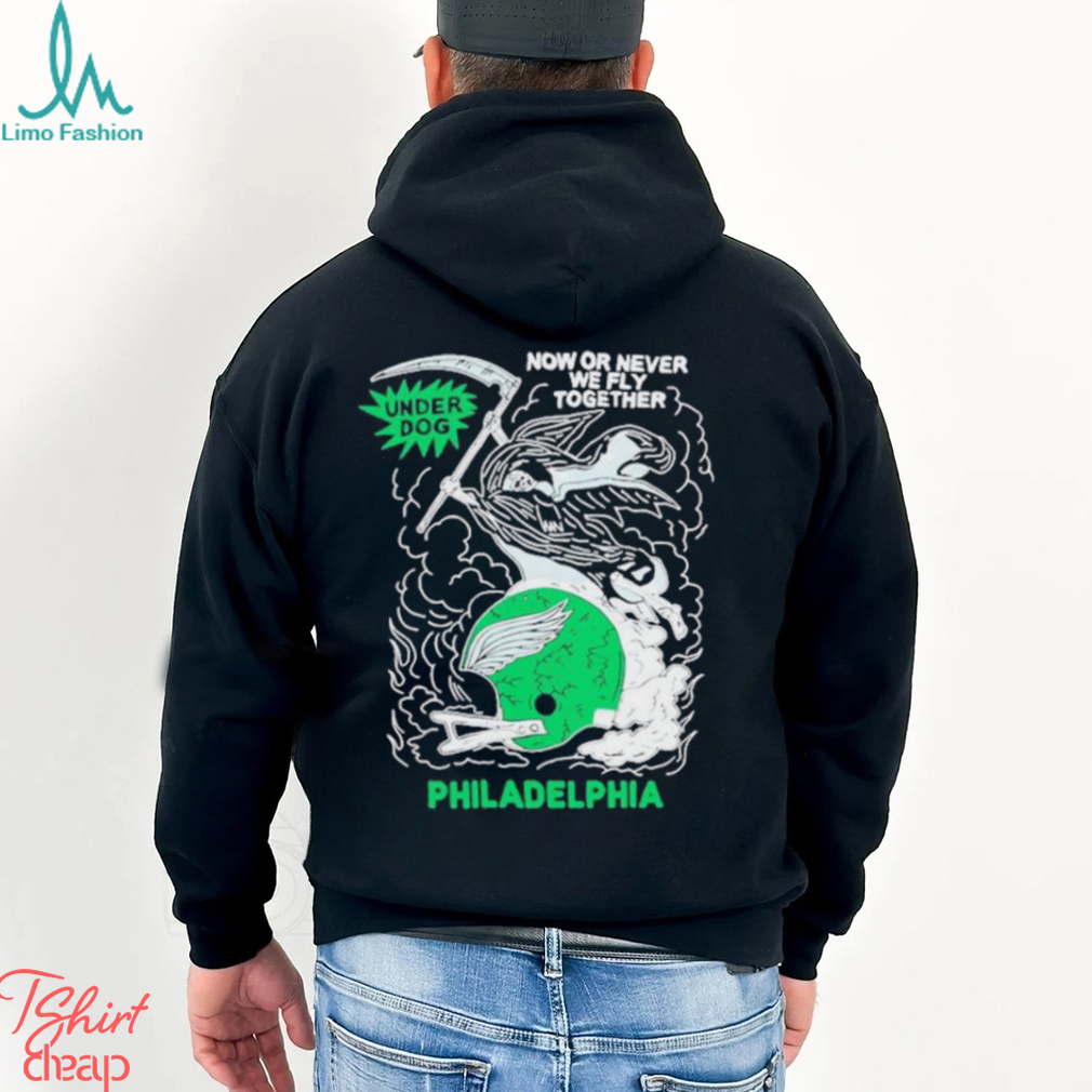 Jason Kelce Wearing Underdog Now Or Never We Fly Together Philadelphia Shirt Jason Kelce Wearing Underdog Now Or Never We Fly Together Philadelphia Shirt
