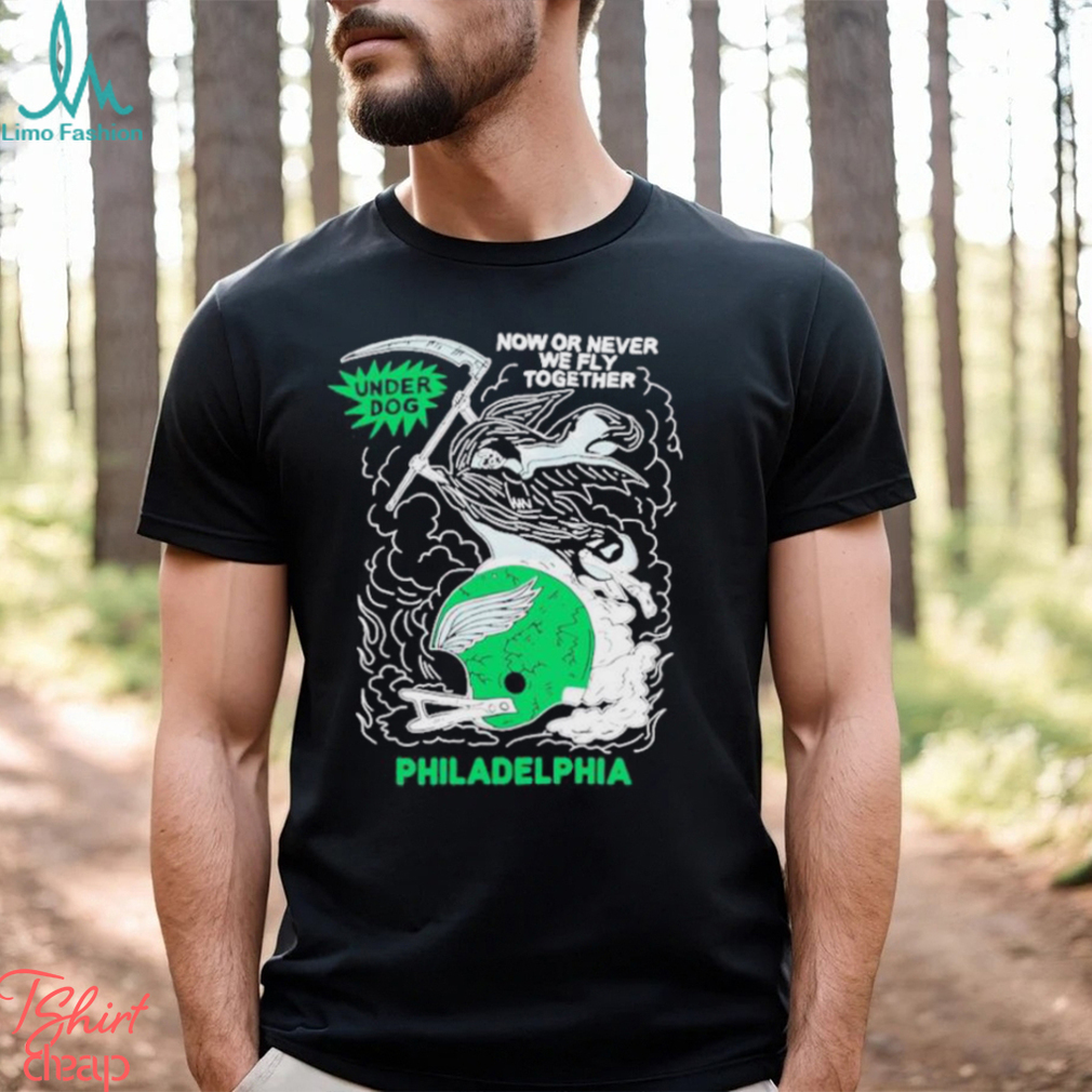 Jason Kelce Wearing Underdog Now Or Never We Fly Together Philadelphia Shirt Jason Kelce Wearing Underdog Now Or Never We Fly Together Philadelphia Shirt