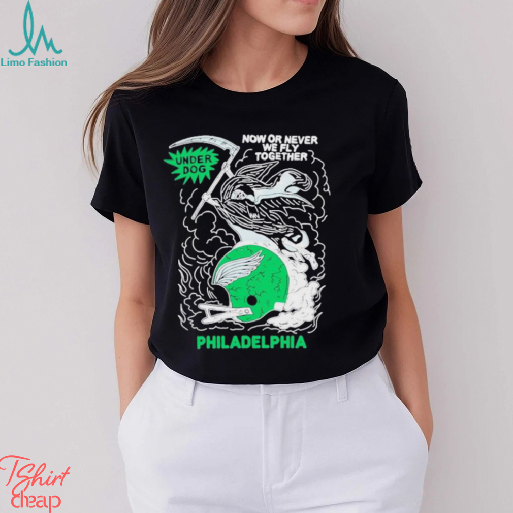 Jason Kelce Wearing Underdog Now Or Never We Fly Together Philadelphia Shirt Jason Kelce Wearing Underdog Now Or Never We Fly Together Philadelphia Shirt