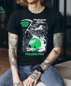 Jason Kelce Wearing Underdog Now Or Never We Fly Together Philadelphia T Shirts