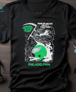 Jason Kelce Wearing Underdog Now Or Never We Fly Together Philadelphia T Shirts