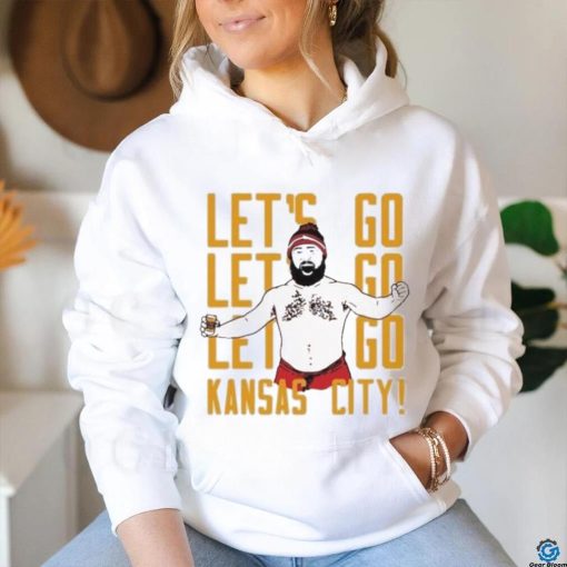 Jason Kelce let’s go Kansas City Chiefs football shirt