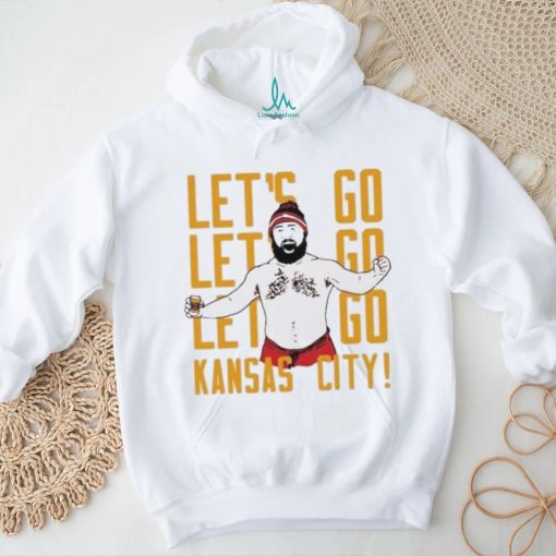 Jason Kelce let’s go Kansas City Chiefs football shirt