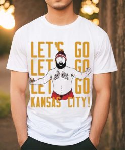 Jason Kelce let’s go Kansas City Chiefs football shirt