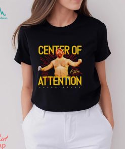 Jason Kelce shirtless center of attention signature shirt.