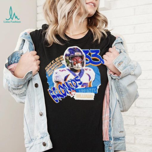 Javonte Williams Denver Broncos superstar shirt