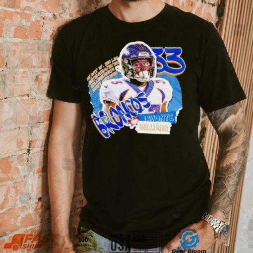 Javonte Williams Denver Broncos superstar shirt