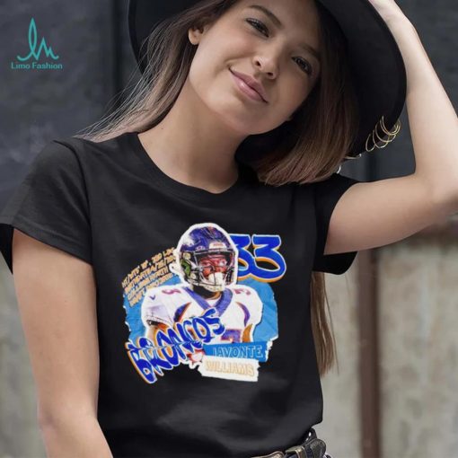 Javonte Williams Denver Broncos superstar shirt