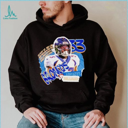 Javonte Williams Denver Broncos superstar shirt