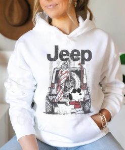 Jeep USA 1 Snoopy American flag shirt