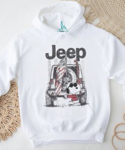 Jeep USA 1 Snoopy American flag shirt